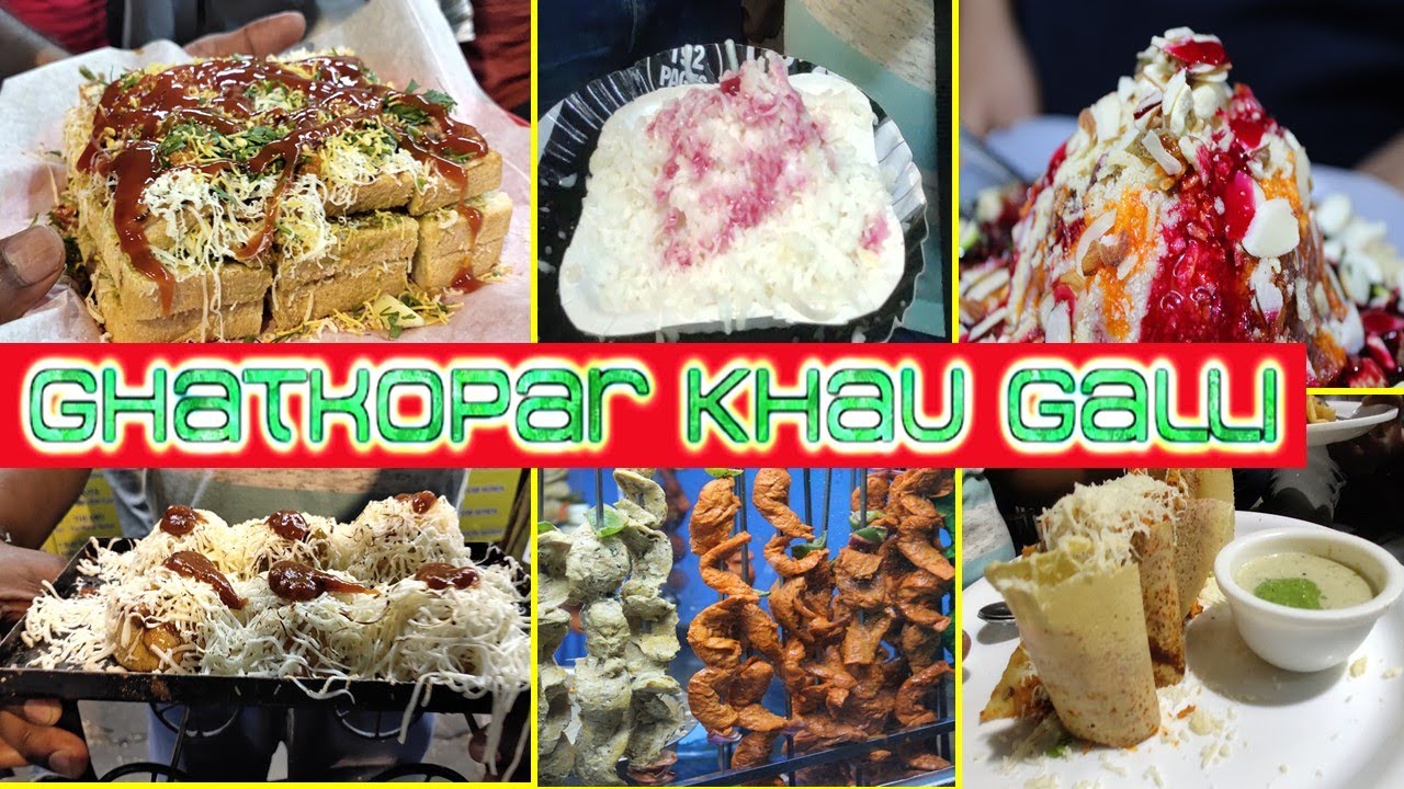 Ghatkopar Khau Galli | Famous Mumbai Street Food | Mumbai Nightlife | Famous food items in Ghatkopar