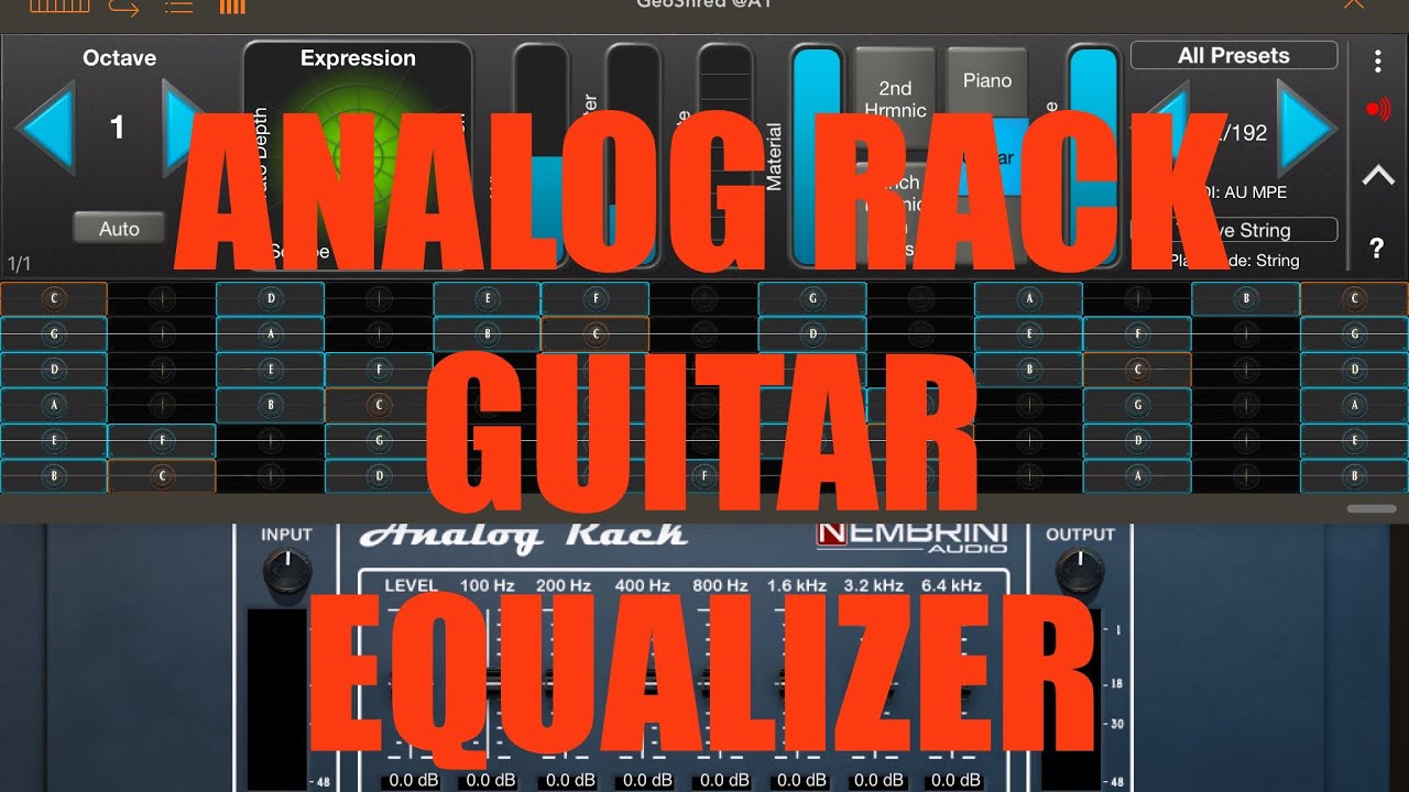 Nembrini Analog Rack Bundle - Tutorial: Exploring the app Part 2, Guitar Equalizer