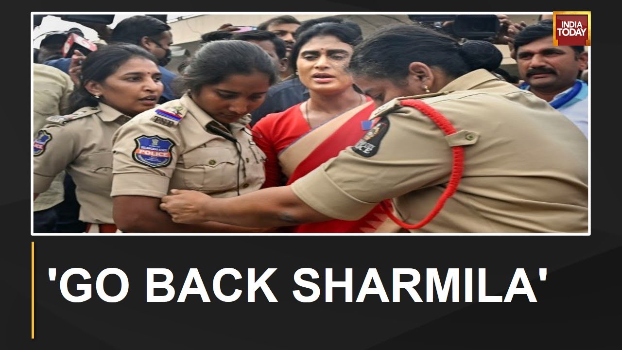 BRS Workers Hit Streets Against Sharmila, Burn YSRTP Chief's Poster