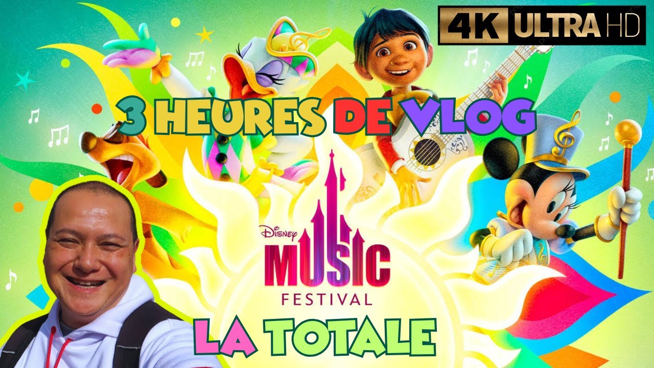 MUSIC FESTIVAL 2025 SEASON OPENING DISNEYLAND PARIS LA TOTALE 3 HEURES DE VLOG !! et en 4K :)