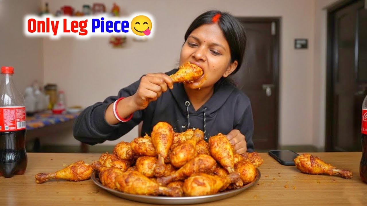 Only Leg Piece😋#eating 