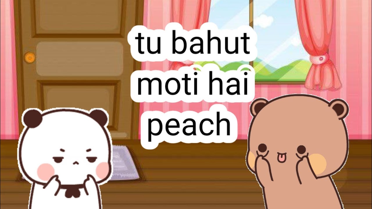 Peach goma fight 🥴 #peachgoma #bearpanda #peachfunny