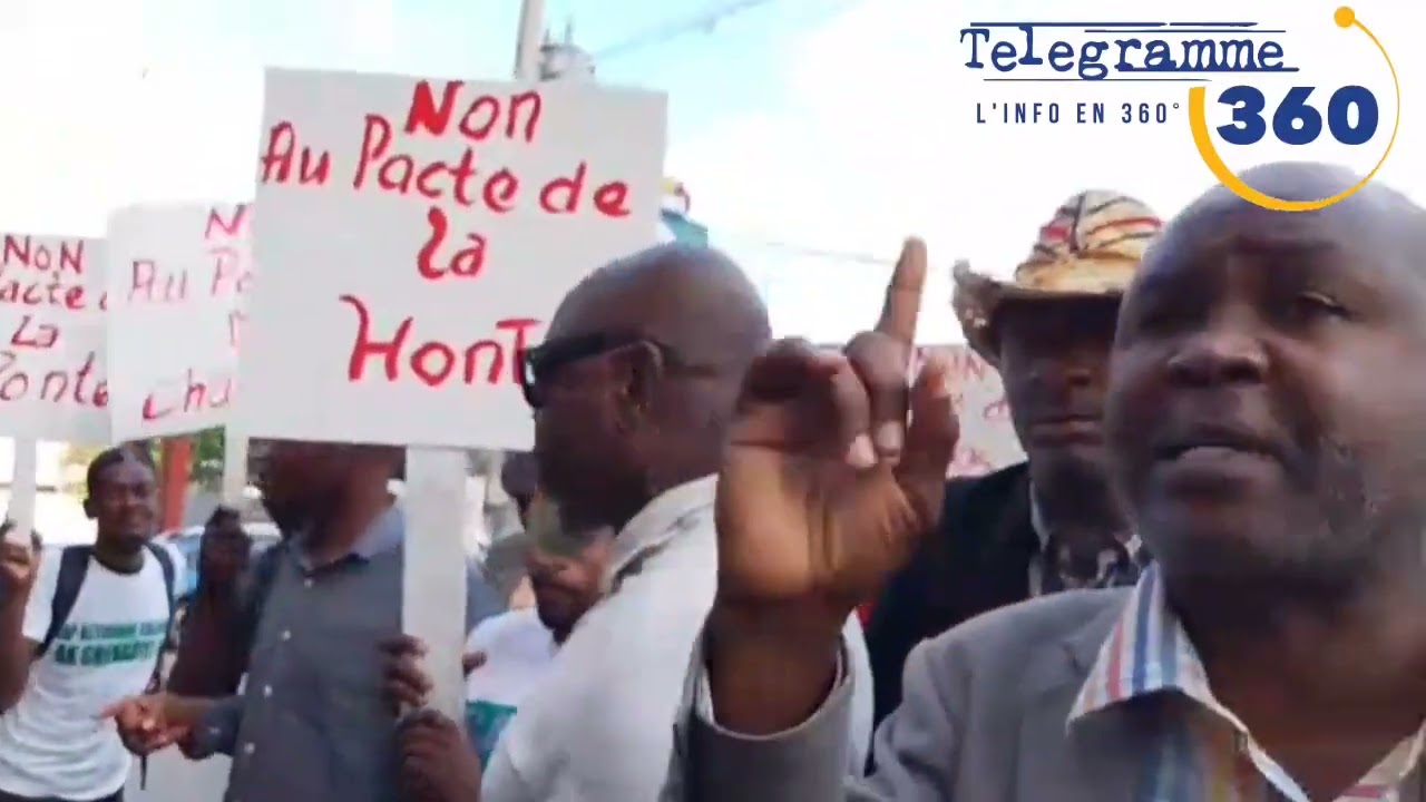 Manm Opozisyon pliryèl la fè yon sit in nan Peyonvil pou denonse Pak Premye Minis Fils-Aimé a