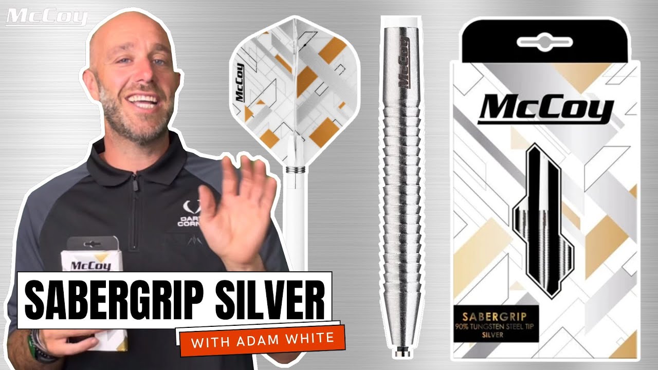 SABERGRIP SILVER MCCOY DARTS REVIEW WITH ADAM WHITE