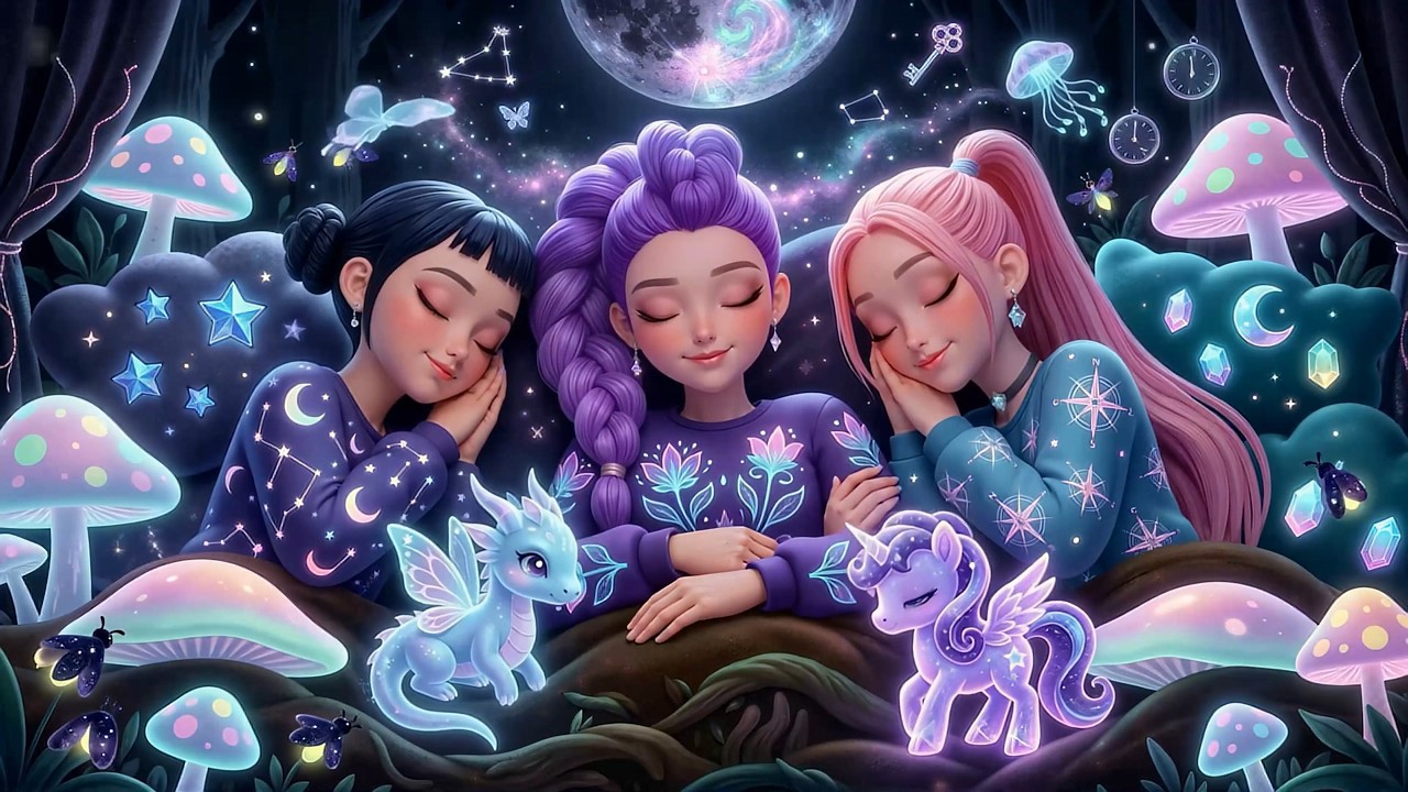 Fall Asleep Instantly in 4 Minutes 🌙 Let Go of Anxiety & Insomnia with Rumi, Mira & Zoey
