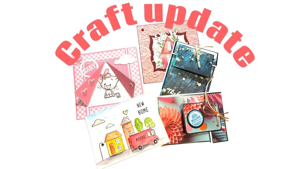 Craft update | Geboortekaartje, verhuiskaartjes 💕