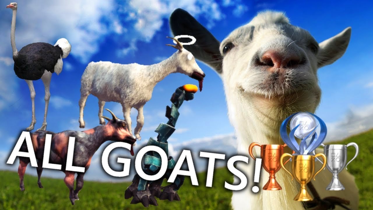How to unlock ALL Goats/Mutators in Goat Simulator! (Space Goat, Hitchhiker Goat etc.) [PS4]