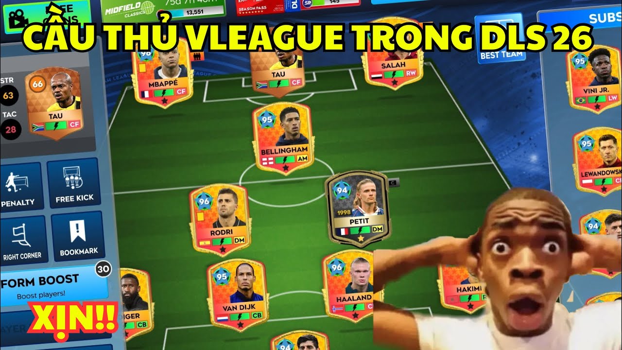 DLS 26 | Cầu thủ Vleague Xuất Hiện đầu tiên trong Dream league soccer 2026