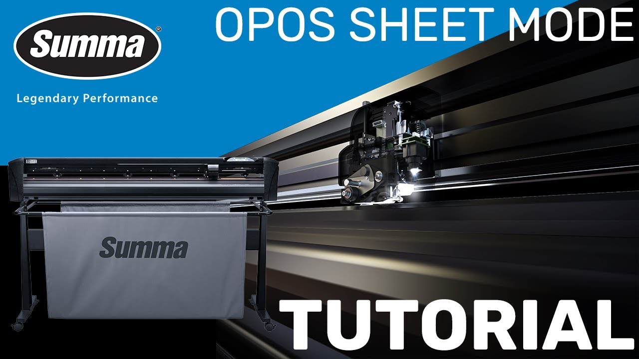 SUMMACUT | OPOS SHEET MODE TUTORIAL