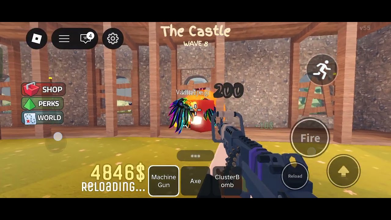 THE GAME NAME IS PROTECTED THE HOUSE FROM MONSTER . IDK WHY WAS EVERYBODY LEAVING.