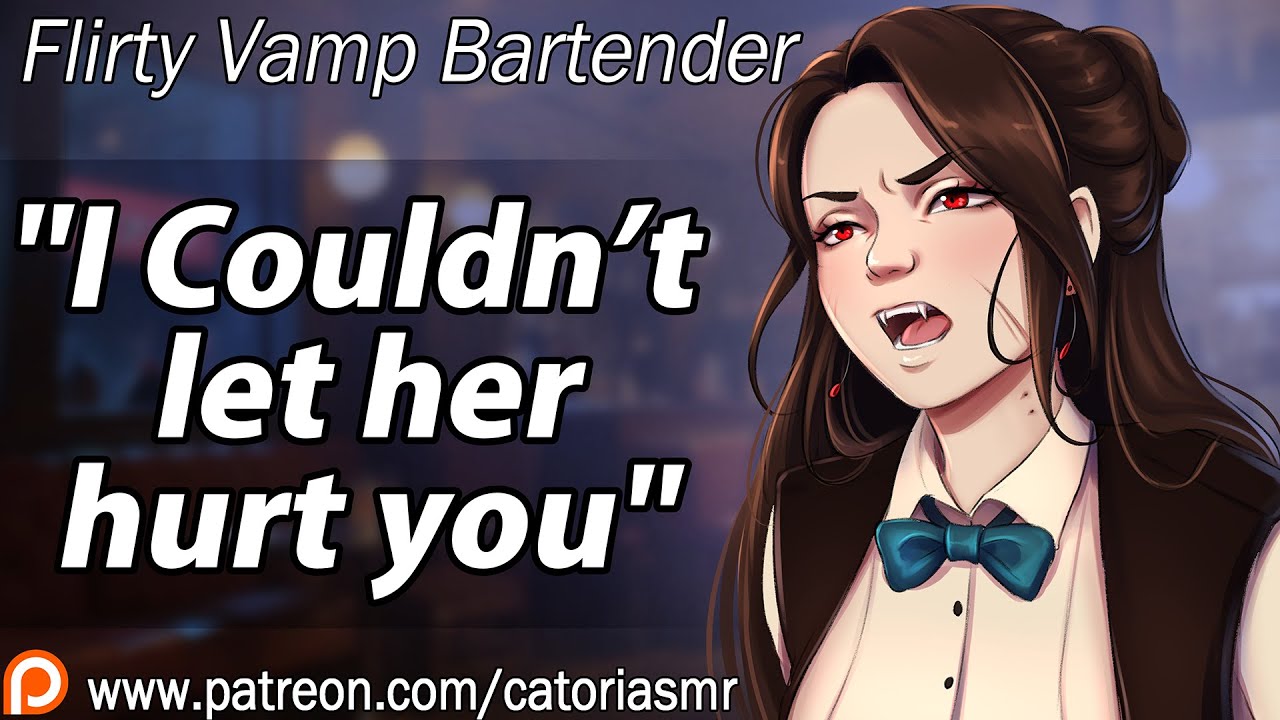 Your Vampire Bartender Get's Hurt Protecting You [Patching Her Up]  [Roleplay] [Rival Vampire]