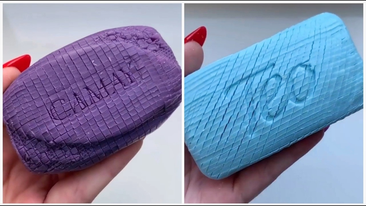 ✨ ASMR Soap Carving for Stress Relief ✨