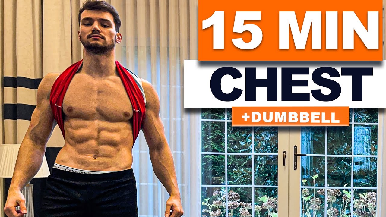 15 Min Perfect Chest Workout With Dumbbell // Get a HUGE Chest at home!! | velikaans