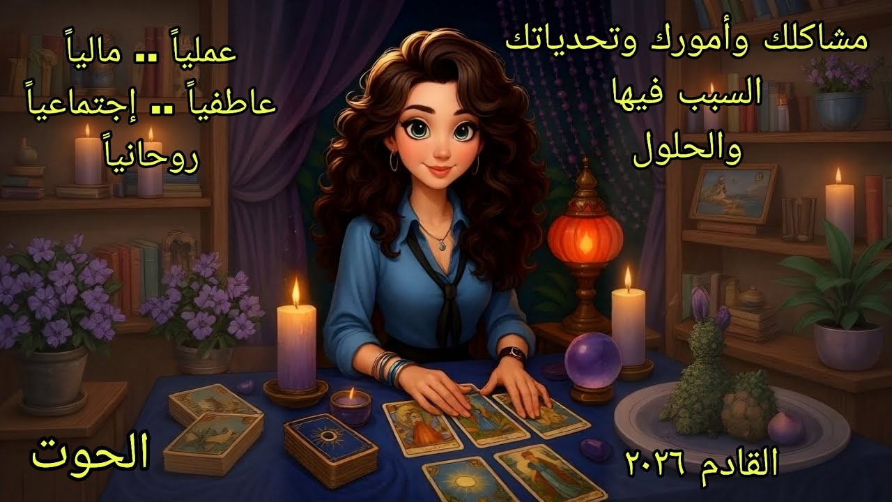 تاروت برج الحوت♓️مشاكلك تحدياتك قراراتك في ٢٠٢٦ والحلول والتبشيرات