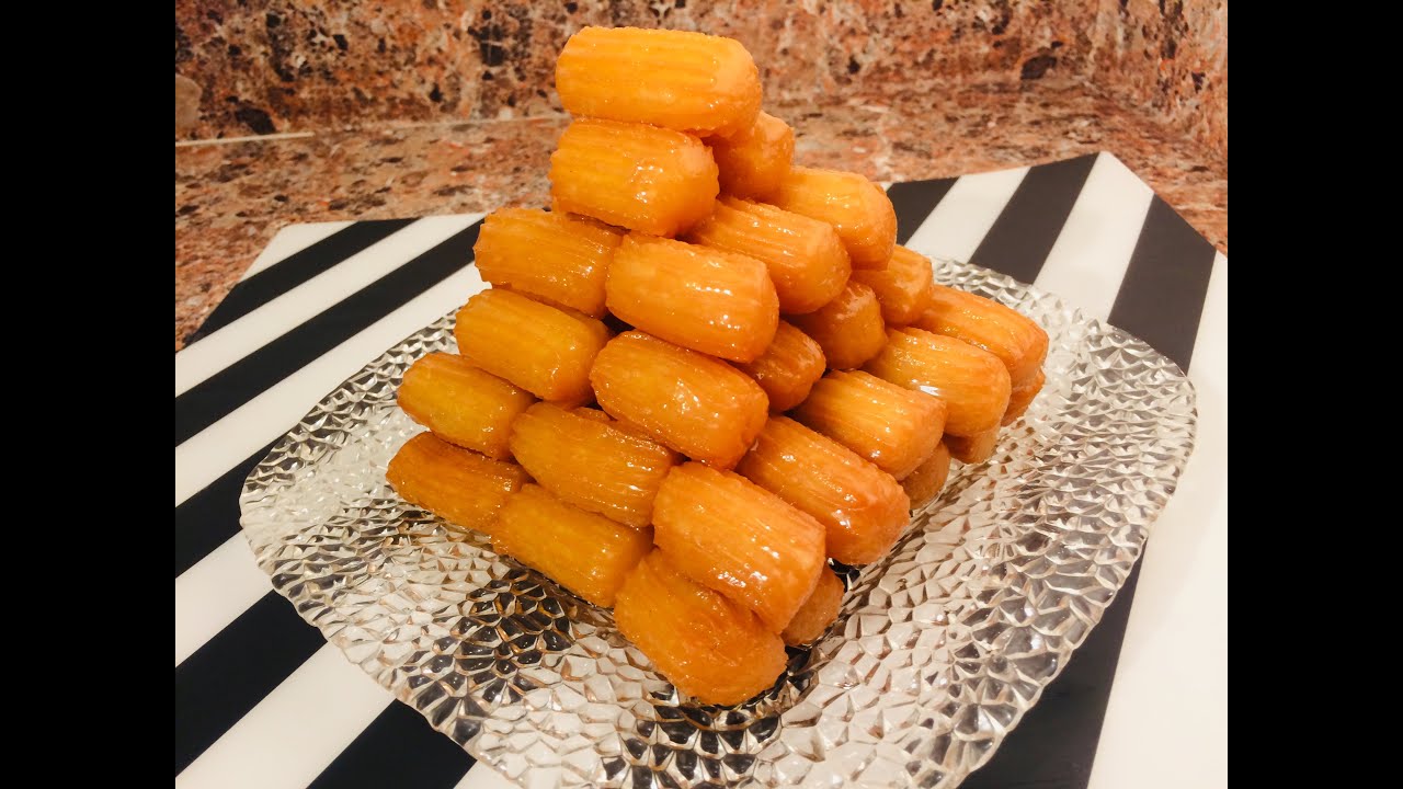 بلح الشام بطريقة سريعة ولذيذة وسر اوسر القرمشة (حلويات رمضانية)