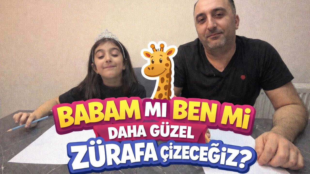 KİMİN ZÜRAFASI DAHA GÜZEL⁉️🦒🎨@oyku-sevindik @niloyatv 