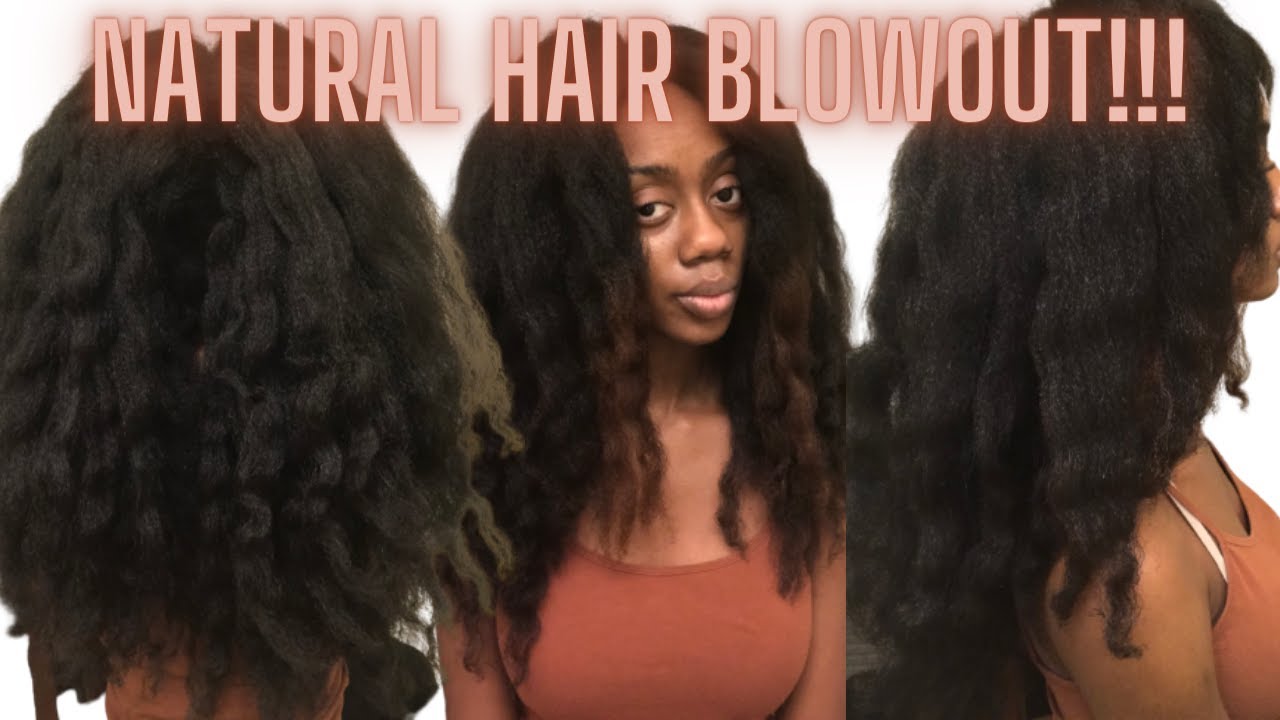 HOW I BLOW DRY + TRIM MY THICK WAIST LENGTH NATURAL HAIR