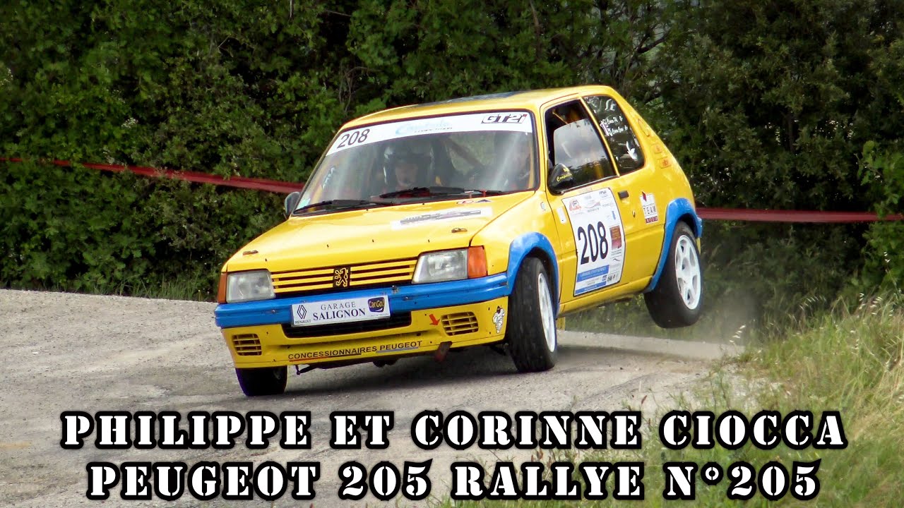 Rallye des Monts de Vaucluse 2023 - Peugeot 205 Rallye N°208 - Philippe et Corinne CIOCCA