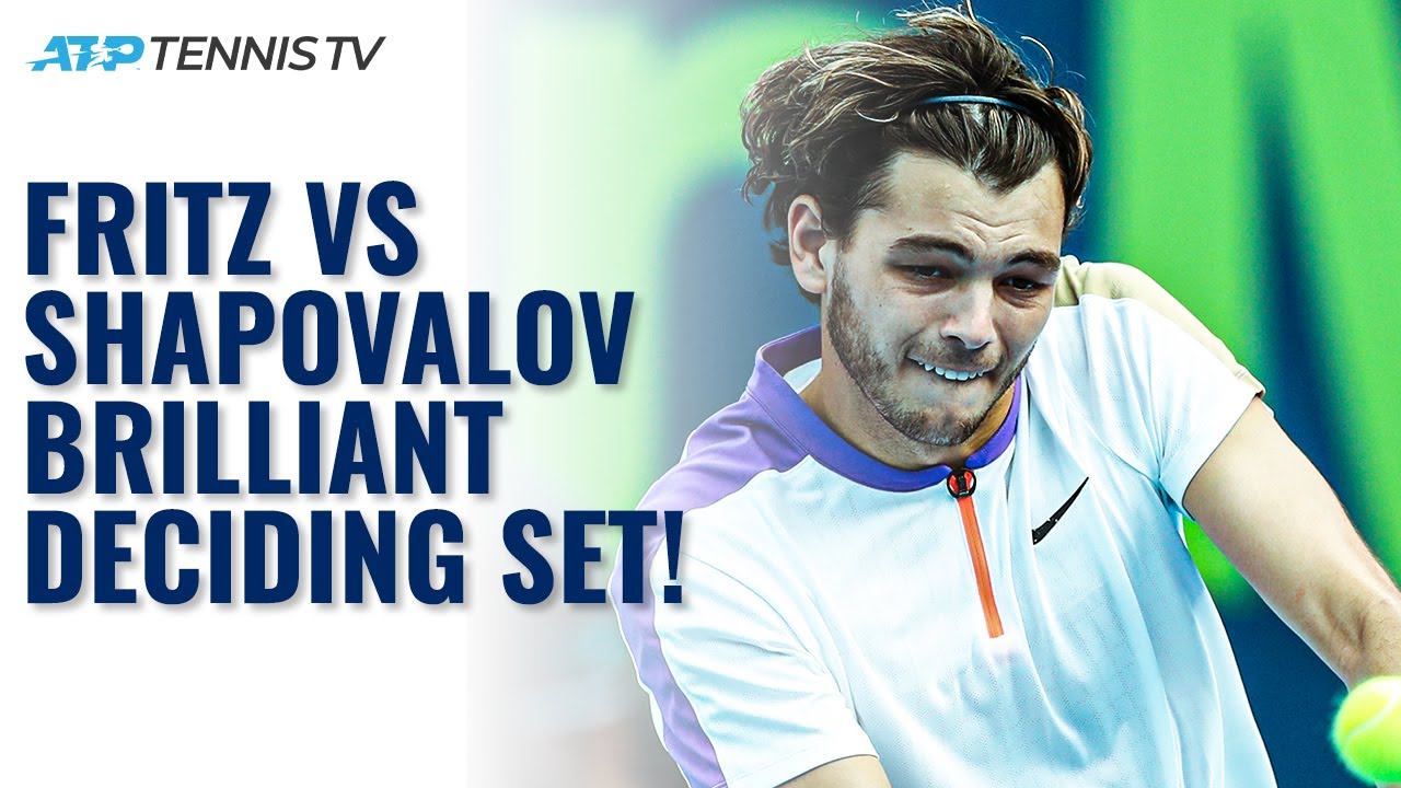 Brilliant & Tense Deciding Set Between Taylor Fritz & Denis Shapovalov! | Doha 2021