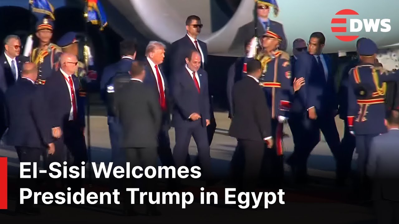 HISTORIC WELCOME: El-Sisi Welcomes Trump in Egypt for Middle East Peace Summit | AC1E