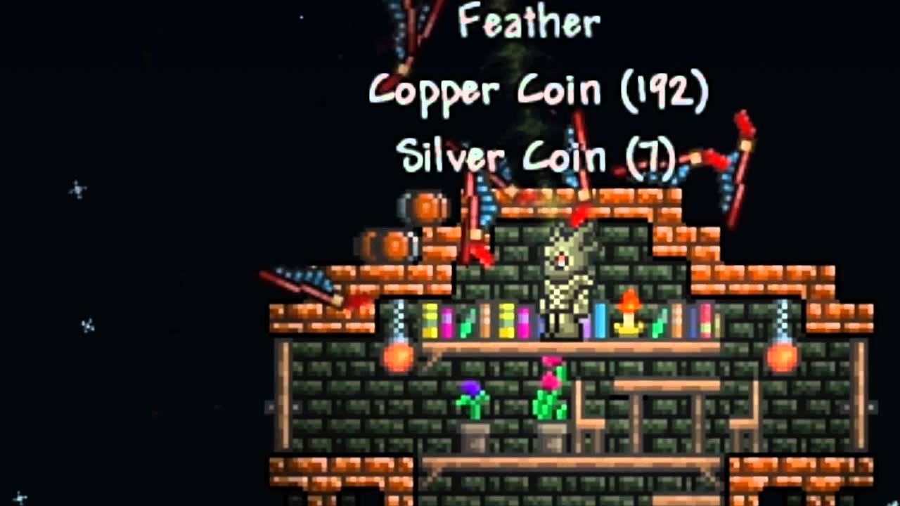 Terraria - Automated Harpy Farm with an Angry Bird (pixel art)
