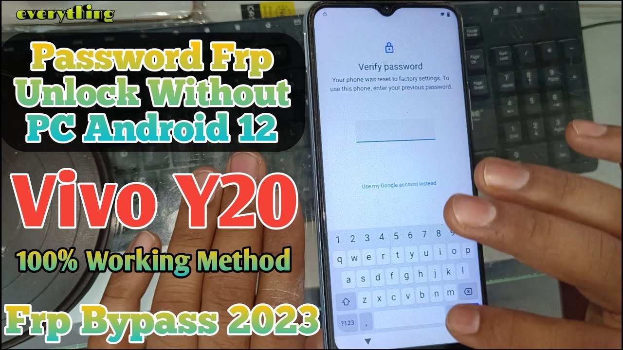Vivo Y20 Frp Bypass New 2023 Method/ How To Unlock Password Frp Without PC 100% रियल वीडियो है