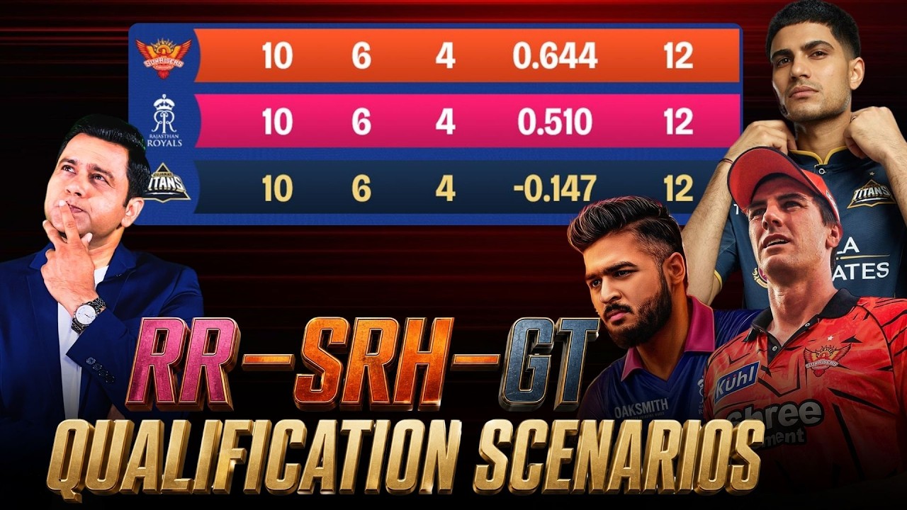 RR&mdash;SRH&mdash;GT Qualification Scenarios Explained #IPL #Aakashvani