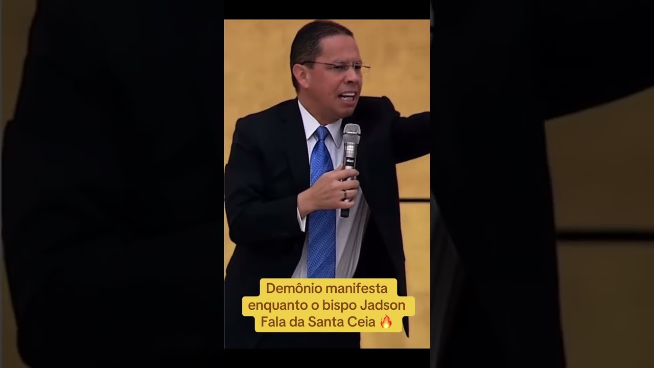 Demonio manifesta na reuni&atilde;o com bispo Jadson #igrejauniversal #bispojadson #iurd #igreja #fe #deus