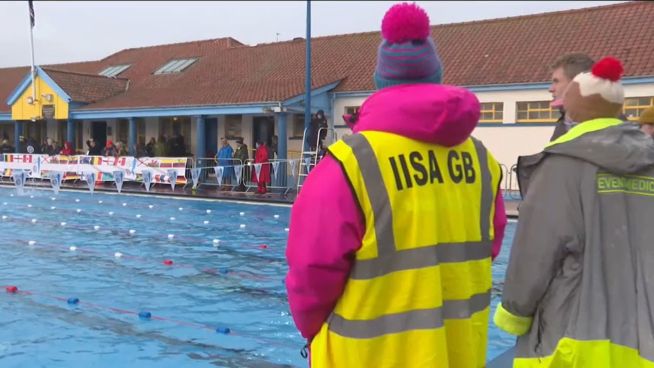 Swimmers brave the chill at Ice Swimming Championships