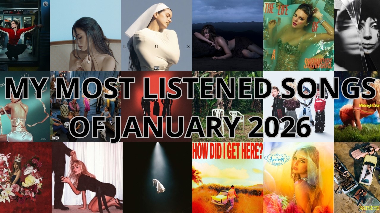 My TOP 50 most listened songs of January 2026