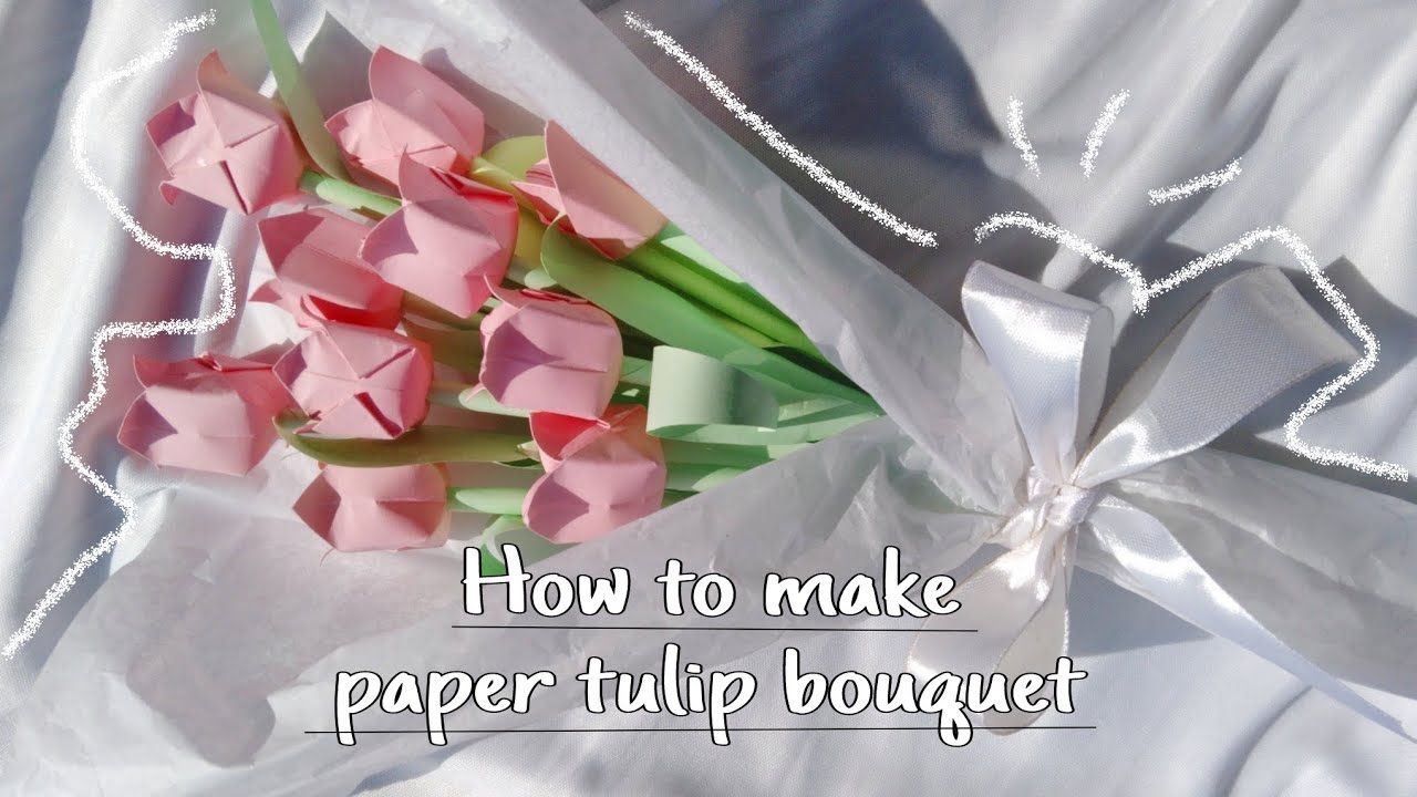 perfect DIY gift idea | how to make paper tulip 🌷 #diy #paperflower #gift