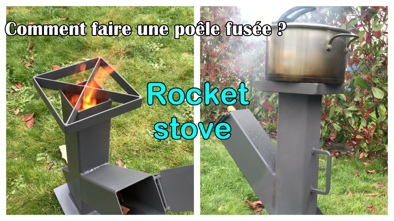 Comment j'ai fait ma poêle fusée/ How I made my rocket stove ?
