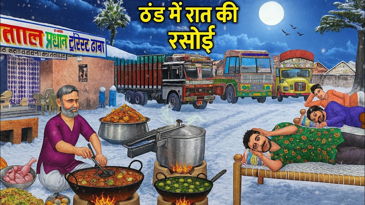 ठंड में रात की रसोई | इसे देखकर लोग हैरान हो गया 😱 | thand me raat ki rasoyi | Hindi Kahaniyan