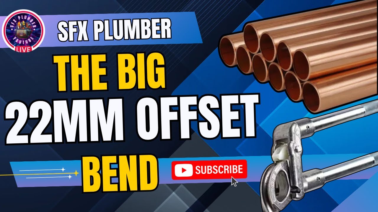 Learn to Pipe Bend: 22mm Offset Technique Explained #diy #asmr #plumbing #tips