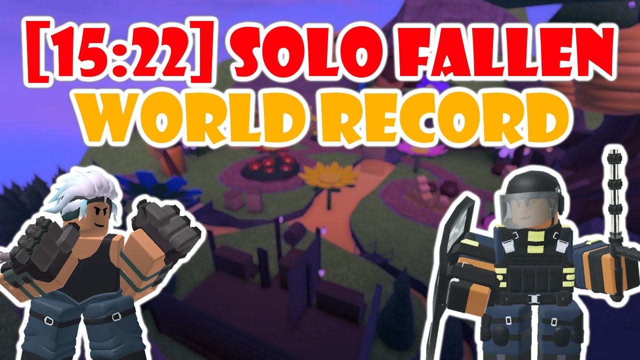 [15:22] SOLO FALLEN SPEEDRUN FWR (POST-BUFF) / Tower Defense Simulator