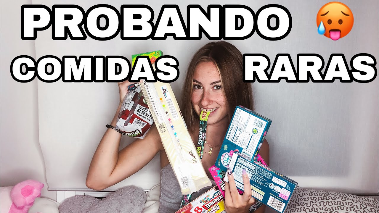 PRUEBO LA COMIDA DE ASTRONAUTA😳PROBANDO COMIDAS RARAS🍔🍟🍕