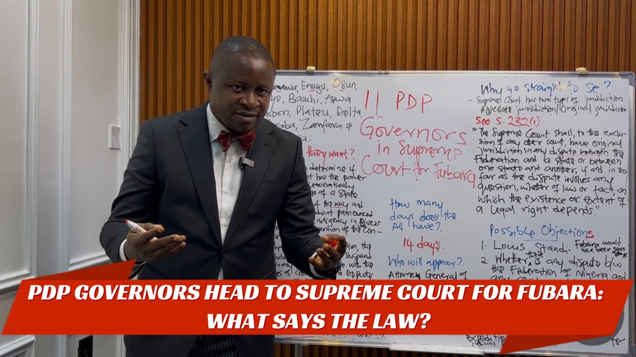 As Governors of the PDP head to the Supreme Court for Fubara, we Examine the Legal Issues