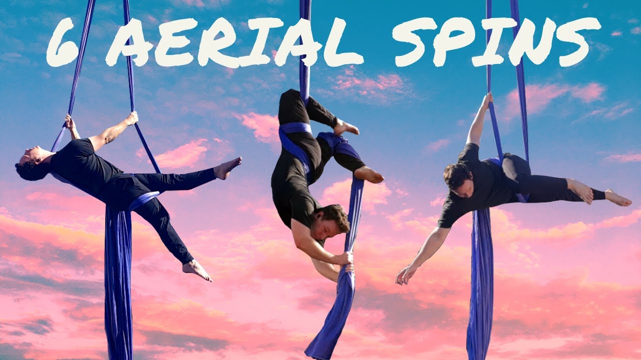 6 Beginner - Intermediate Aerial Silks SPINS
