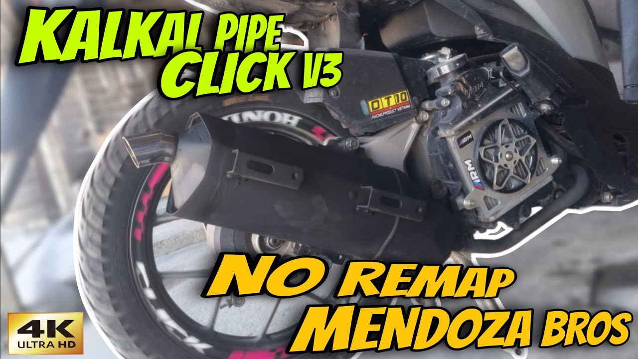 HONDA CLICK 125i v3 KALKAL PIPE/MODIFIED STOCK PIPE - SILENT K*LL*R PIPE