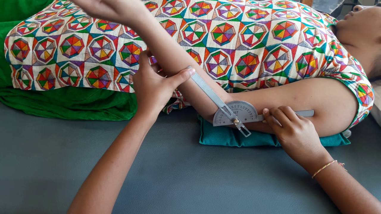 Goniometry - Elbow flexion extension