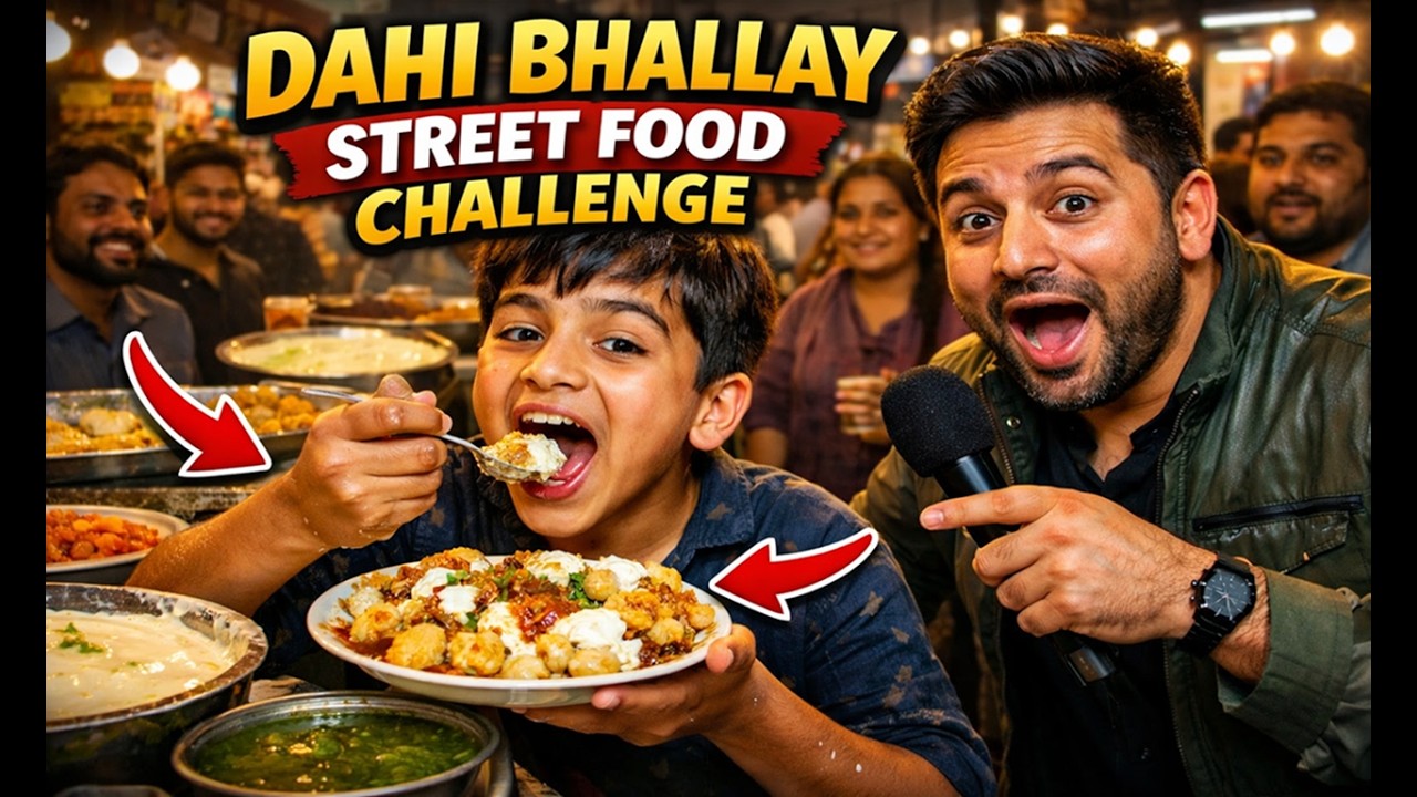 Pakistani Street Food Challenge | Dahi Bhallay with Public Reaction #DesiStreetFood #FoodLovers