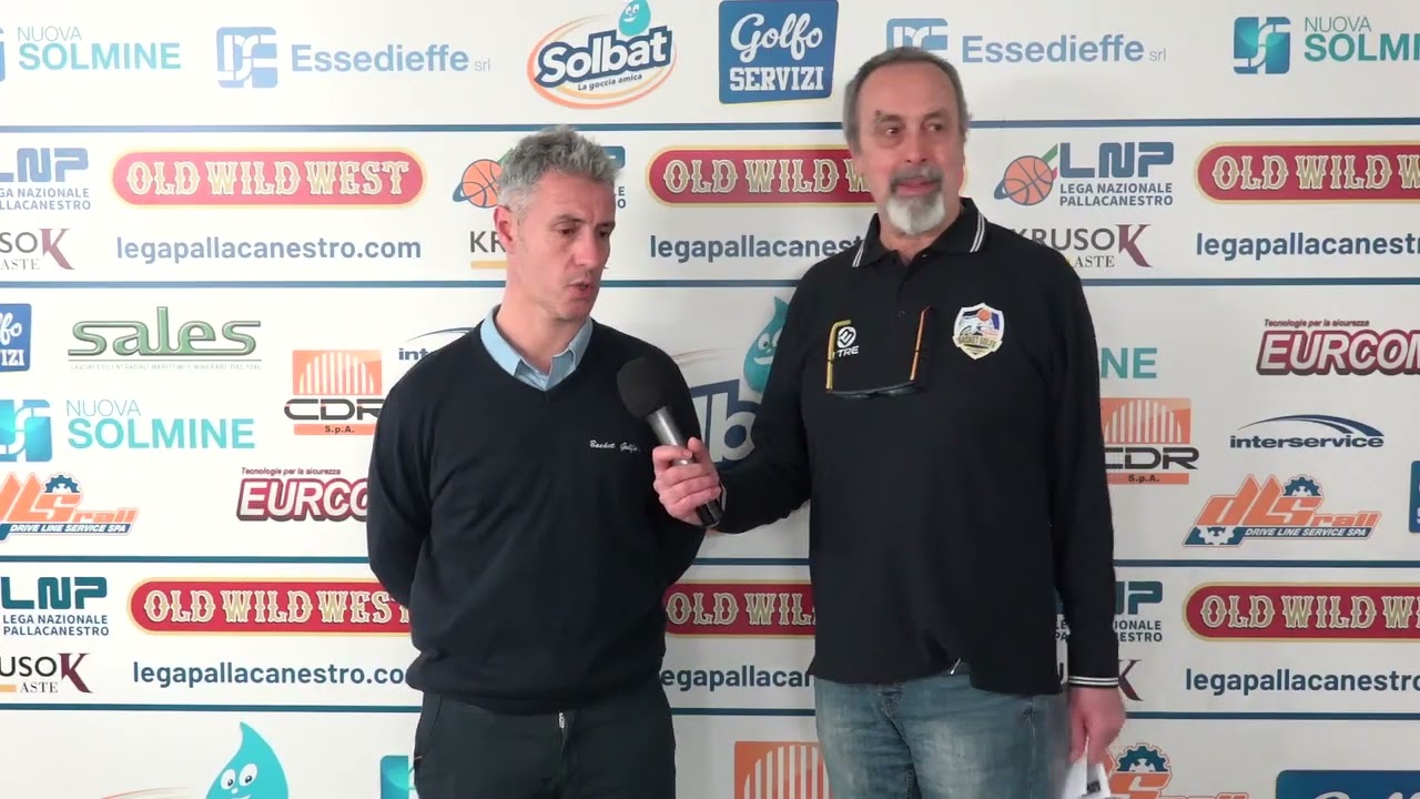 Intervista coach Bianchi (Golfo Piombino) nel post partita di Golfo - Pesaro