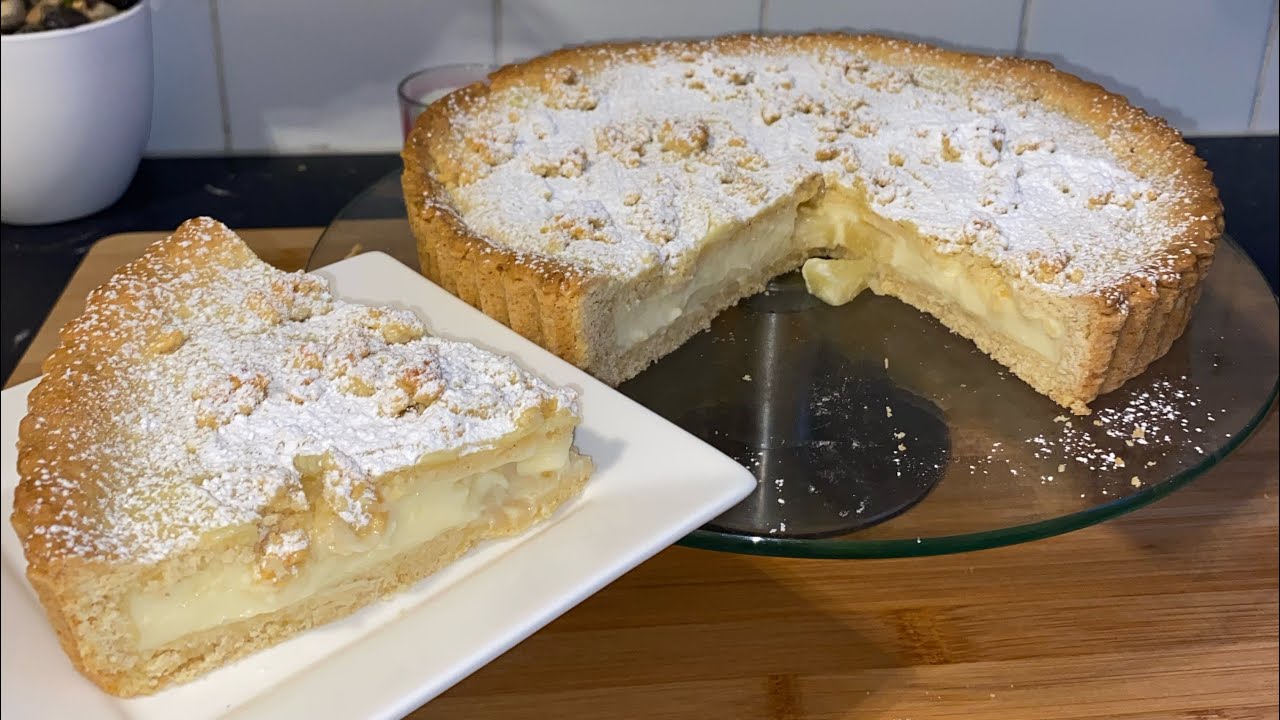 Une belle tarte à la crème pâtissière et au citron 🍋 vous allez adorer