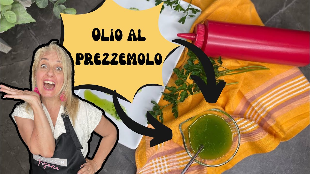 OLIO AL PREZZEMOLO BRILLANTE PER CARNE / PESCE E DECORAZIONI PIATTO