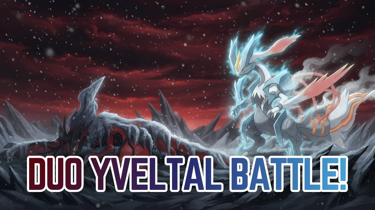 Duo! Yveltal was FREEZED by the Black & White Kyurems!