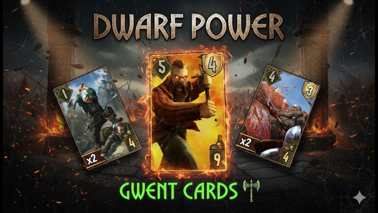 Gwent | Dwarf power! Scoiatael dwarf vs #monsters #skellige #witcher Card Game260228