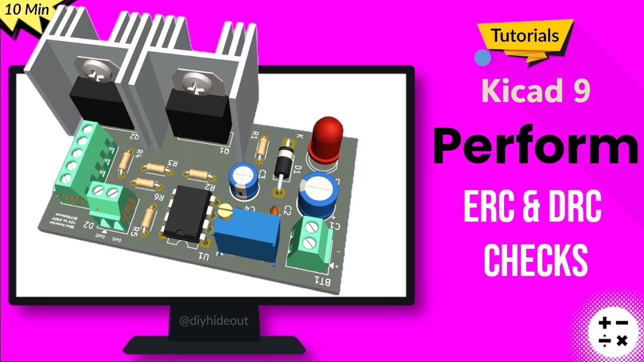 Step-by-Step ERC & DRC Checks in KiCad 9.0 | Complete Beginner’s Walkthrough