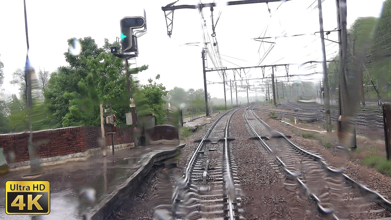 4K Mantes-la-Jolie - Paris Montparnasse en VB2n  [pluie/rain]