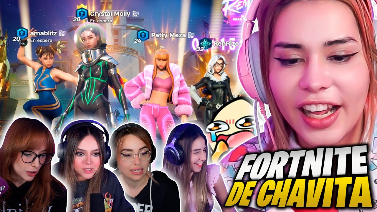 JUGANDO FORTNITE CON PATTY, AMA, REN Y LU! 😂😂