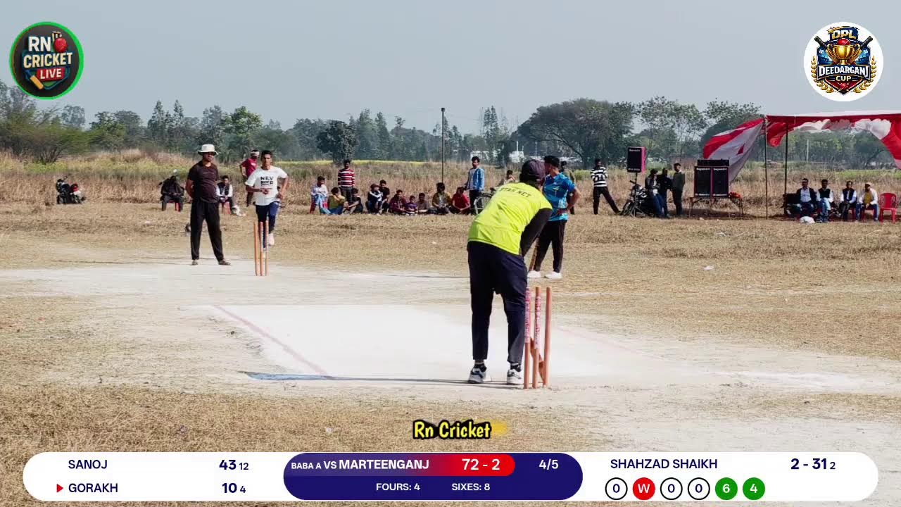 DPL DEEDARGANJ PREMIER LEAGUE GRAM SABHA FULL BOUNDRY CRICKET
BABA AZMI CLUB MANJEERPATTI VS MARTEEN